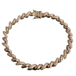 Zales Two-Tone Twisted Bracelet